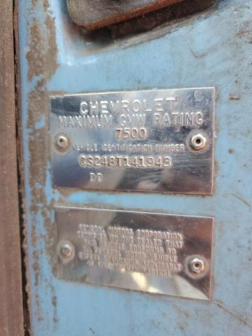 CS248T141943 - 1968 CHEVROLET C20 BLUE photo 12
