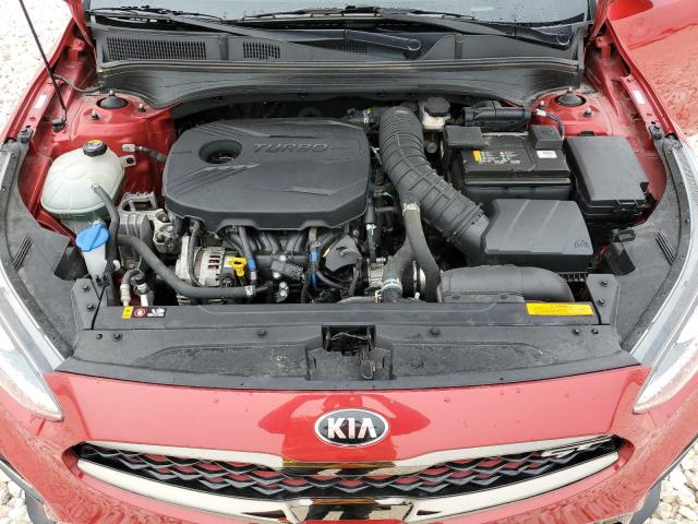 3KPF44AC6ME300394 - 2021 KIA FORTE GT RED photo 11