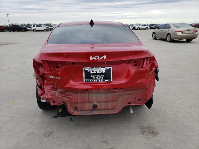 3KPF24ADXPE508958 - 2023 KIA FORTE LX RED photo 6