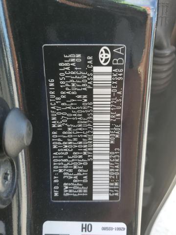 5YFBURHE2JP795576 - 2018 TOYOTA COROLLA L 黑色 照片 12