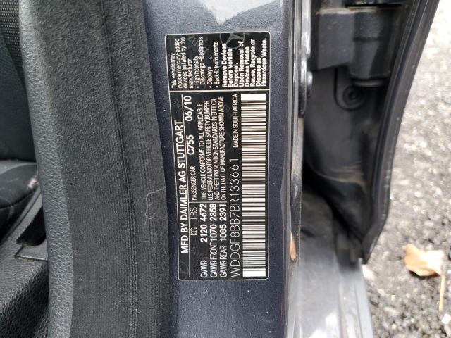 WDDGF8BB7BR133661 - 2011 MERCEDES-BENZ C 300 4MATIC GRAY photo 12