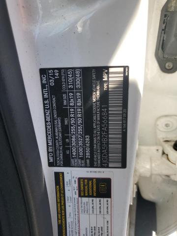 4JGDA5HB2FA566841 - 2015 MERCEDES-BENZ ML 350 4MATIC WHITE photo 13