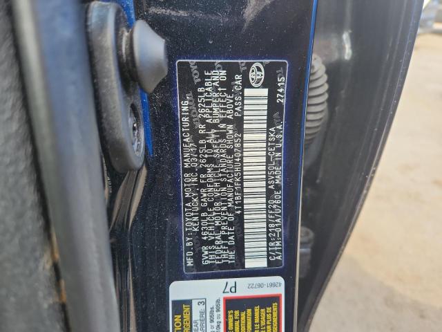 4T1BF1FK5HU407852 - 2017 TOYOTA CAMRY LE 黑色 照片 12