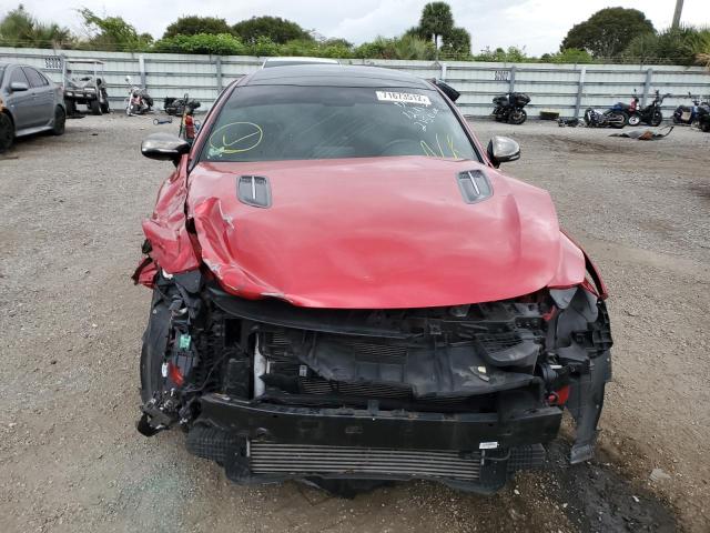 KNAE45LC0J6032150 - 2018 KIA STINGER GT1 RED photo 5