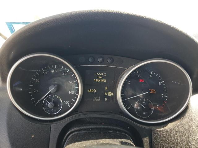 4JGBB8GB6AA596733 - 2010 MERCEDES-BENZ ML 350 4MATIC SILVER photo 9