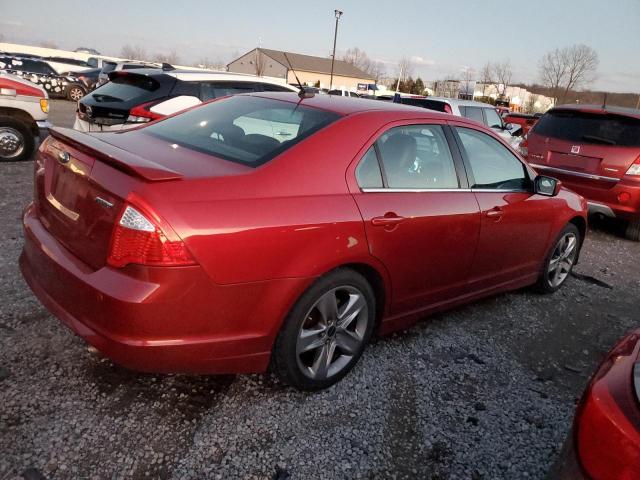 3FAHP0KC3AR166008 - 2010 FORD FUSION SPORT RED photo 3