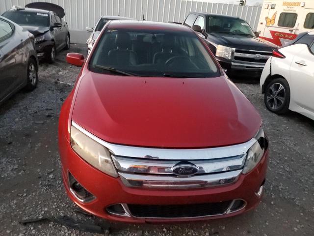 3FAHP0KC3AR166008 - 2010 FORD FUSION SPORT RED photo 5