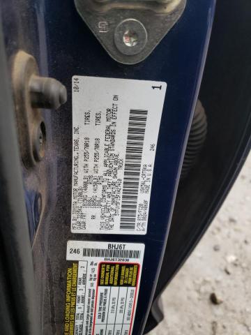 5TFUY5F15FX427410 - 2015 TOYOTA TUNDRA DOUBLE CAB SR/SR5 BLUE photo 12