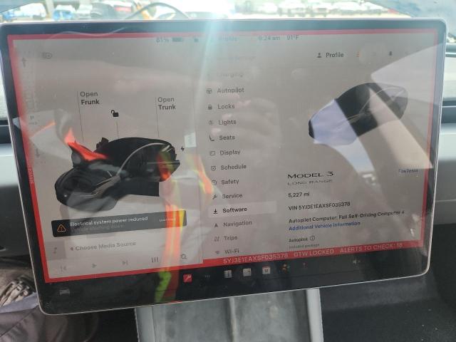 5YJ3E1EAXSF035378 - 2025 TESLA MODEL 3 BLACK photo 9