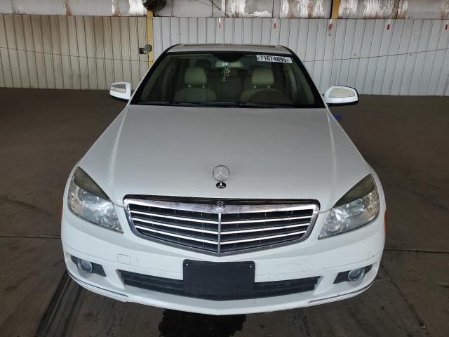 WDDGF81X28F120033 - 2008 MERCEDES-BENZ C 300 4MATIC WHITE photo 5