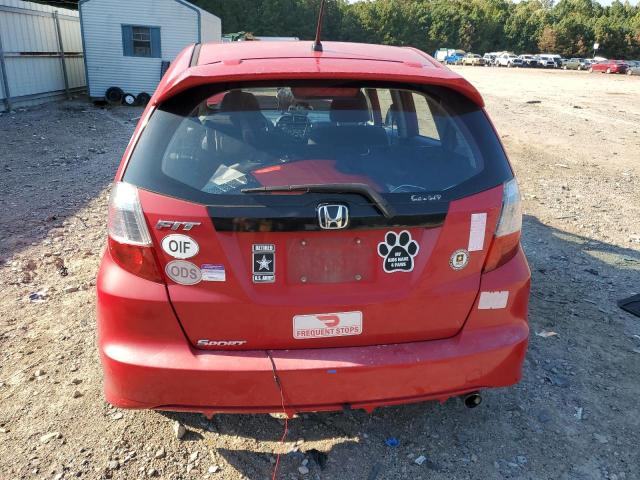 JHMGE8H56DC069406 - 2013 HONDA FIT SPORT RED photo 6