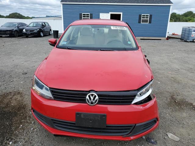 3VWDP7AJ7CM013100 - 2012 VOLKSWAGEN JETTA SE RED photo 5