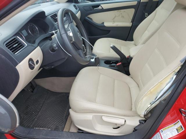 3VWDP7AJ7CM013100 - 2012 VOLKSWAGEN JETTA SE RED photo 7