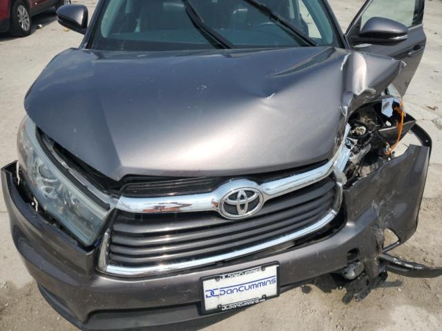 5TDJKRFHXGS306582 - 2016 TOYOTA HIGHLANDER XLE 灰色 照片 12