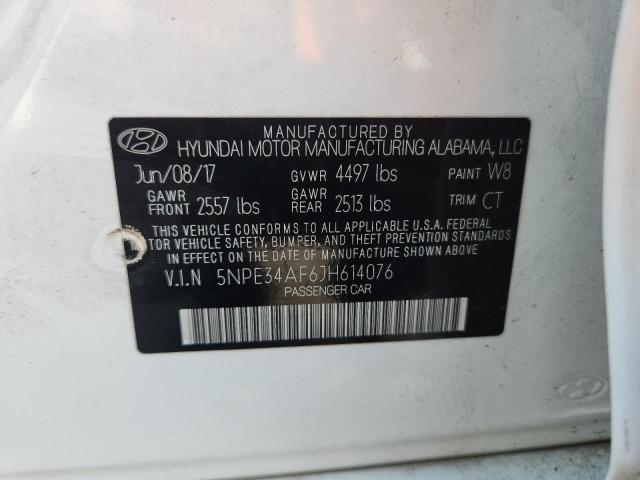 5NPE34AF6JH614076 - 2018 HYUNDAI SONATA SPORT Ақ фото 12