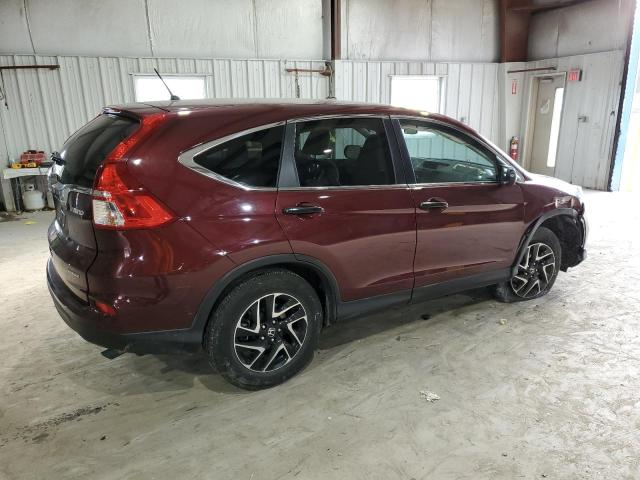 5J6RM4H4XGL016428 - 2016 HONDA CR-V SE RED photo 3