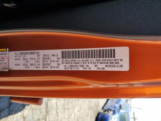 1J4BA3H19AL172820 - 2010 JEEP WRANGLER U SPORT Оранжевый фото 13