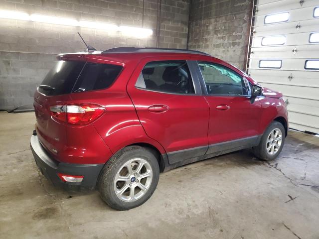 MAJ3S2GE7KC299627 - 2019 FORD ECOSPORT SE BURGUNDY photo 3