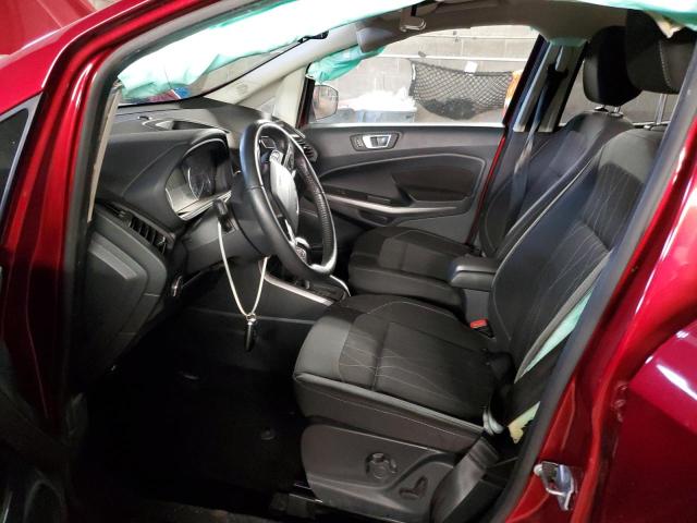 MAJ3S2GE7KC299627 - 2019 FORD ECOSPORT SE BURGUNDY photo 7