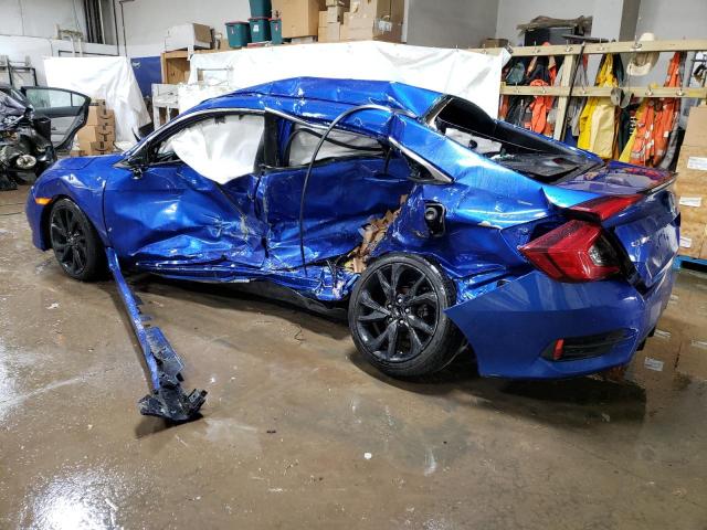 2HGFC2F8XKH586569 - 2019 HONDA CIVIC SPORT BLUE photo 2