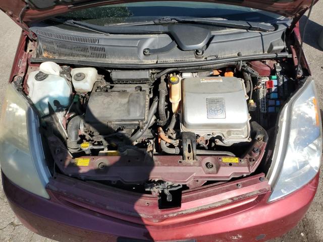 JTDKB22U540056844 - 2004 TOYOTA PRIUS MAROON photo 11