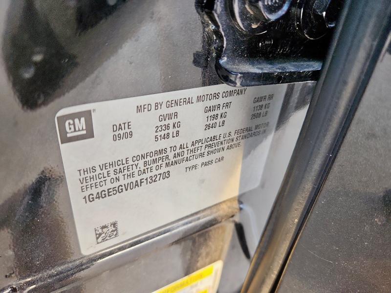 1G4GE5GV0AF132703 - 2010 BUICK LACROSSE CXS رمادي صورة 12