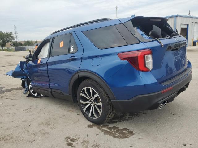 1FM5K8GC3LGC07214 - 2020 FORD EXPLORER ST BLUE photo 2