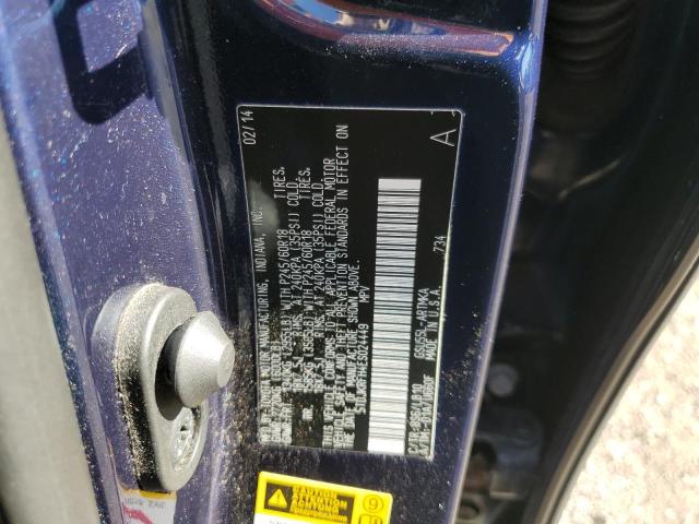 5TDJKRFH4ES024449 - 2014 TOYOTA HIGHLANDER XLE 蓝色 照片 13