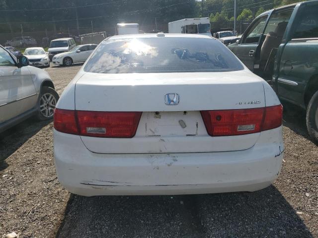 1HGCM66845A043180 - 2005 HONDA ACCORD EX WHITE photo 6