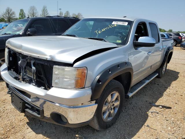 3GTRKWE35AG247440 - 2010 GMC SIERRA K1500 SLT SILVER photo 1