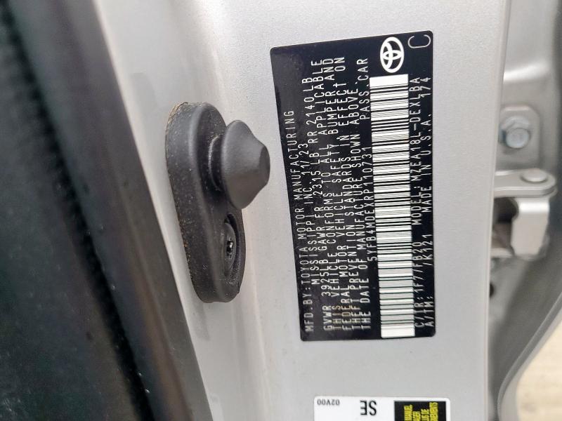 5YFB4MDEXRP110731 - 2024 TOYOTA COROLLA LE Gümüş foto 13