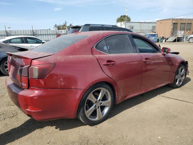 JTHBF5C2XB5144208 - 2011 LEXUS IS 250 RED photo 3