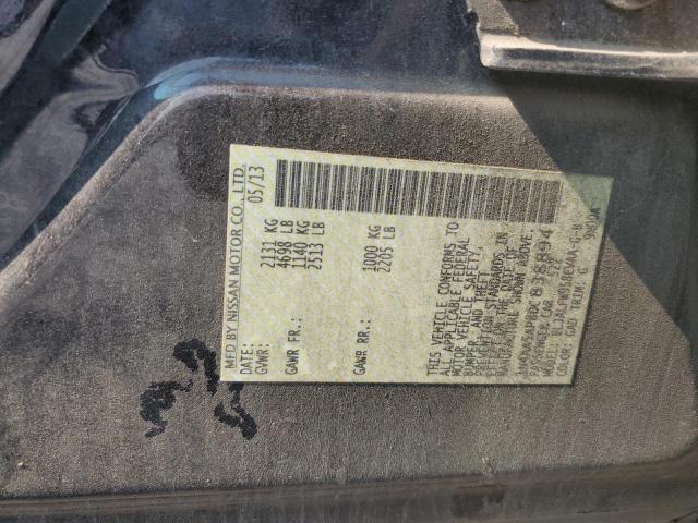 1N4AA5AP8DC838894 - 2013 NISSAN MAXIMA S BLACK photo 12