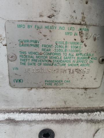 JF1SG65633H719663 - 2003 SUBARU FORESTER 2.5XS Белый фото 12