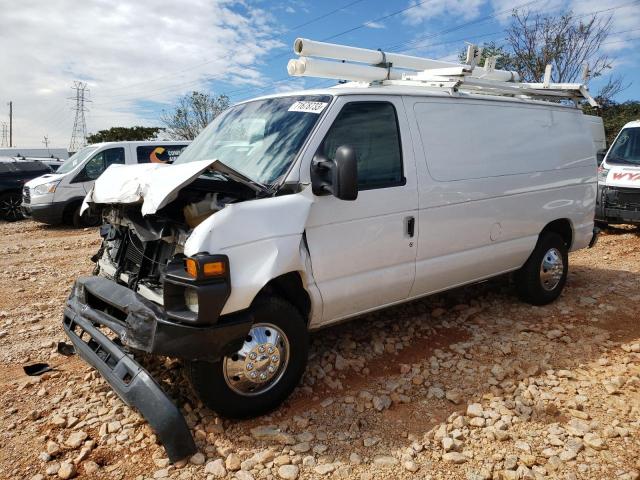 1FTSE3EL5EDA90552 - 2014 FORD ECONOLINE E350 SUPER DUTY VAN WHITE photo 1