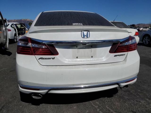 1HGCR2F55HA150159 - 2017 HONDA ACCORD SPORT WHITE photo 6