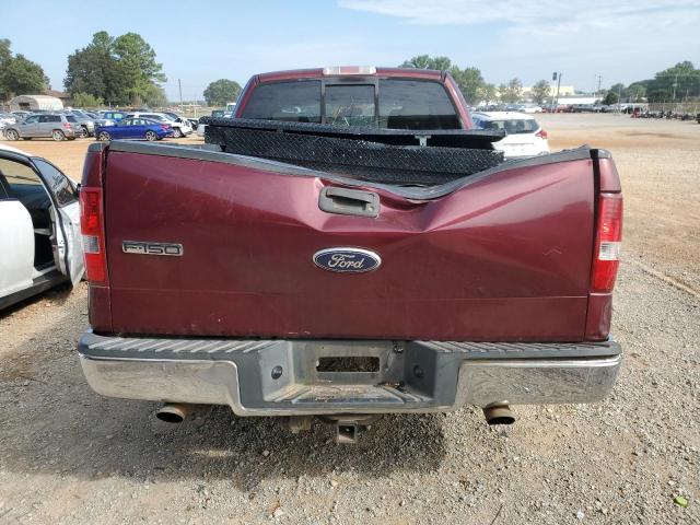 1FTPX12554NA34002 - 2004 FORD F150 MAROON photo 6