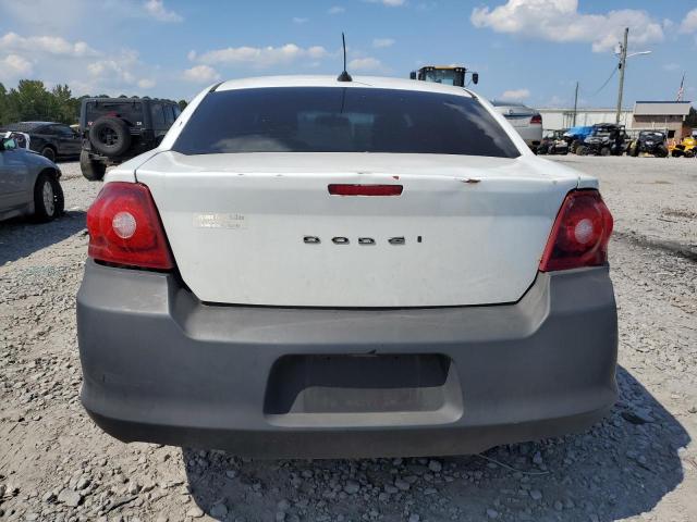 1C3CDZCB7CN227992 - 2012 DODGE AVENGER SXT WHITE photo 6