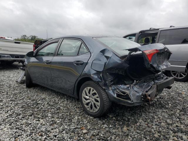 2T1BURHE7KC211125 - 2019 TOYOTA COROLLA L GRAY photo 2