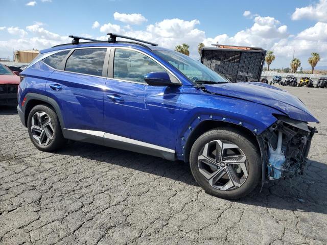 5NMJC3AE0NH133971 - 2022 HYUNDAI TUCSON SEL BLUE photo 4