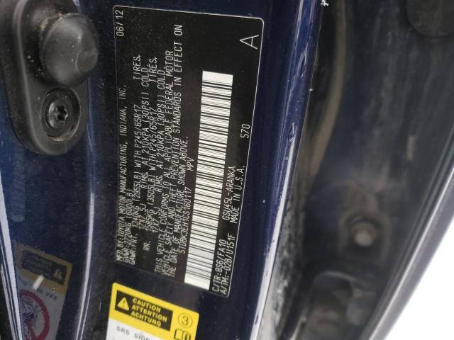 5TDBK3EH1CS160117 - 2012 TOYOTA HIGHLANDER BASE Bleu photo 14