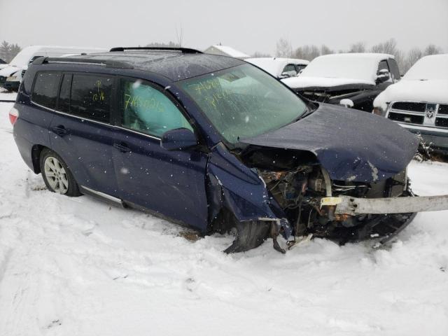 5TDBK3EH1CS160117 - 2012 TOYOTA HIGHLANDER BASE Bleu photo 4