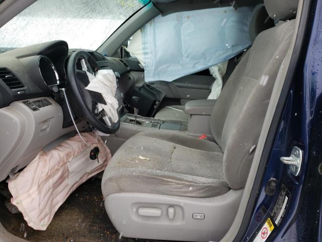 5TDBK3EH1CS160117 - 2012 TOYOTA HIGHLANDER BASE Bleu photo 7