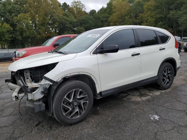 5J6RM3H4XGL002569 - 2016 HONDA CR-V SE WHITE photo 1