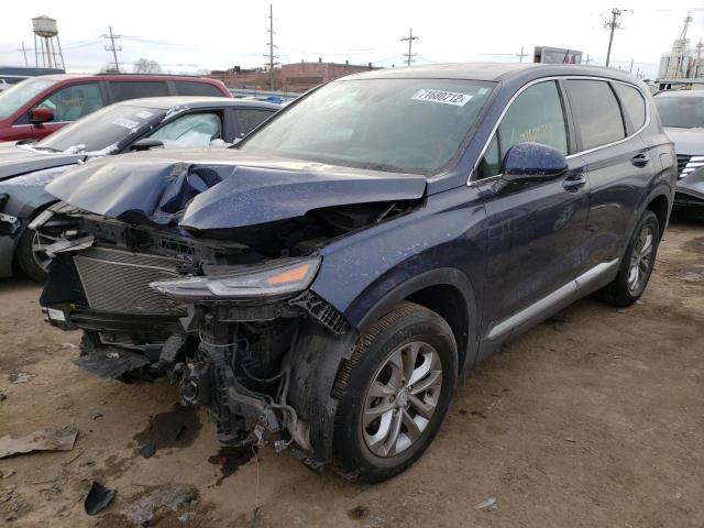 5NMS23AD6LH304170 - 2020 HYUNDAI SANTA FE SE BLUE photo 1