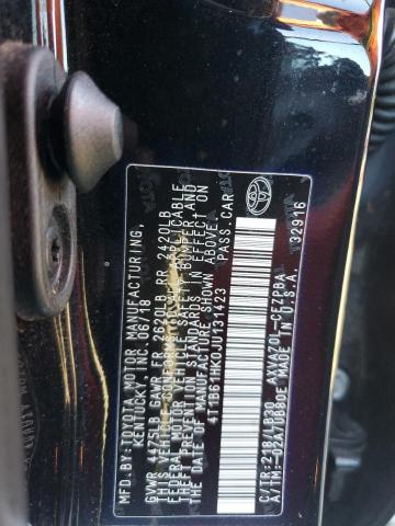 4T1B61HK0JU131423 - 2018 TOYOTA CAMRY XSE 黑色 照片 12