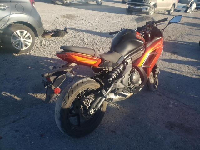 JKAEXEF17EDA16529 - 2014 KAWASAKI EX650 F ORANGE photo 4