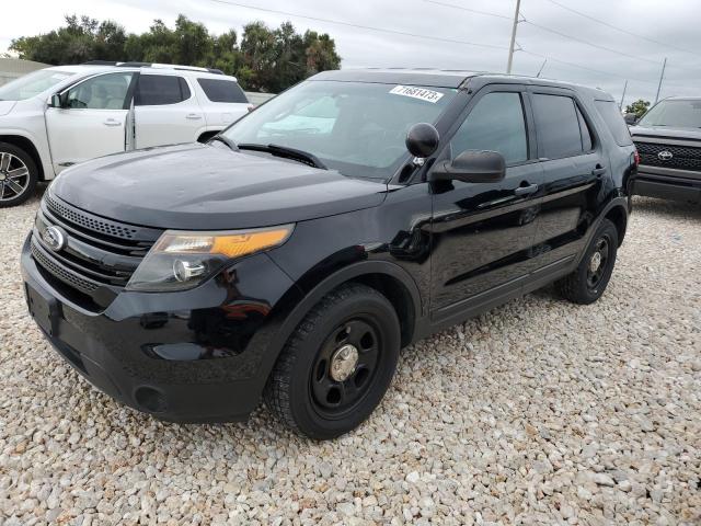 1FM5K8AR8EGA65006 - 2014 FORD EXPLORER POLICE INTERCEPTOR Սև լուսանկար 1