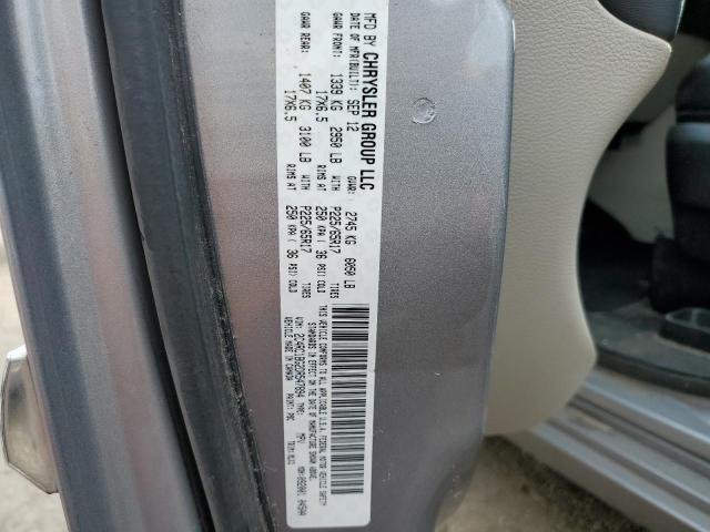 2C4RC1BG2DR547894 - 2013 CHRYSLER TOWN & COU TOURING 银色 照片 13