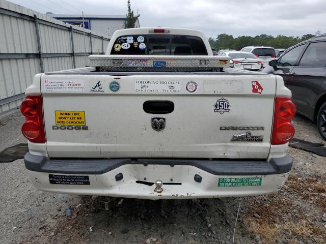 1D7HE32K09S807503 - 2009 DODGE DAKOTA SXT WHITE photo 6